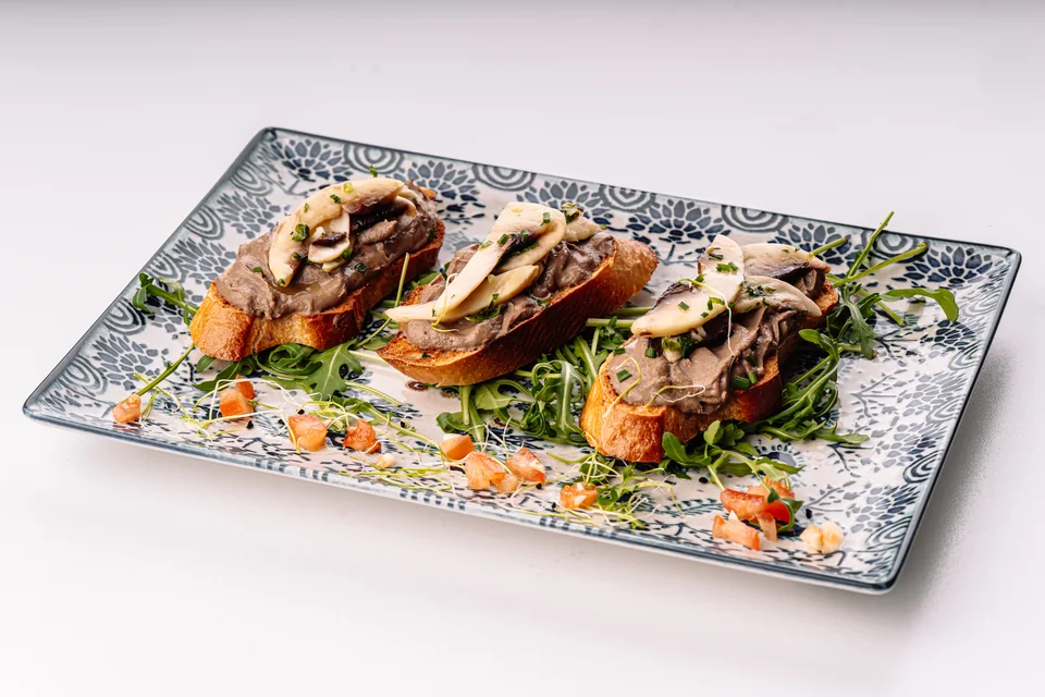 Crostini cu Pate de Casa si Ciuperci
